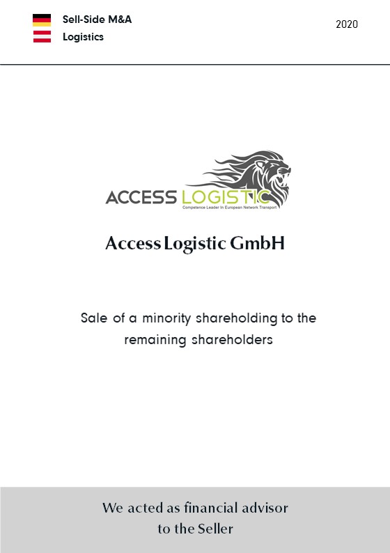 Access Logistic GmbH | Sale of a minority shareholding to the remaining shareholders