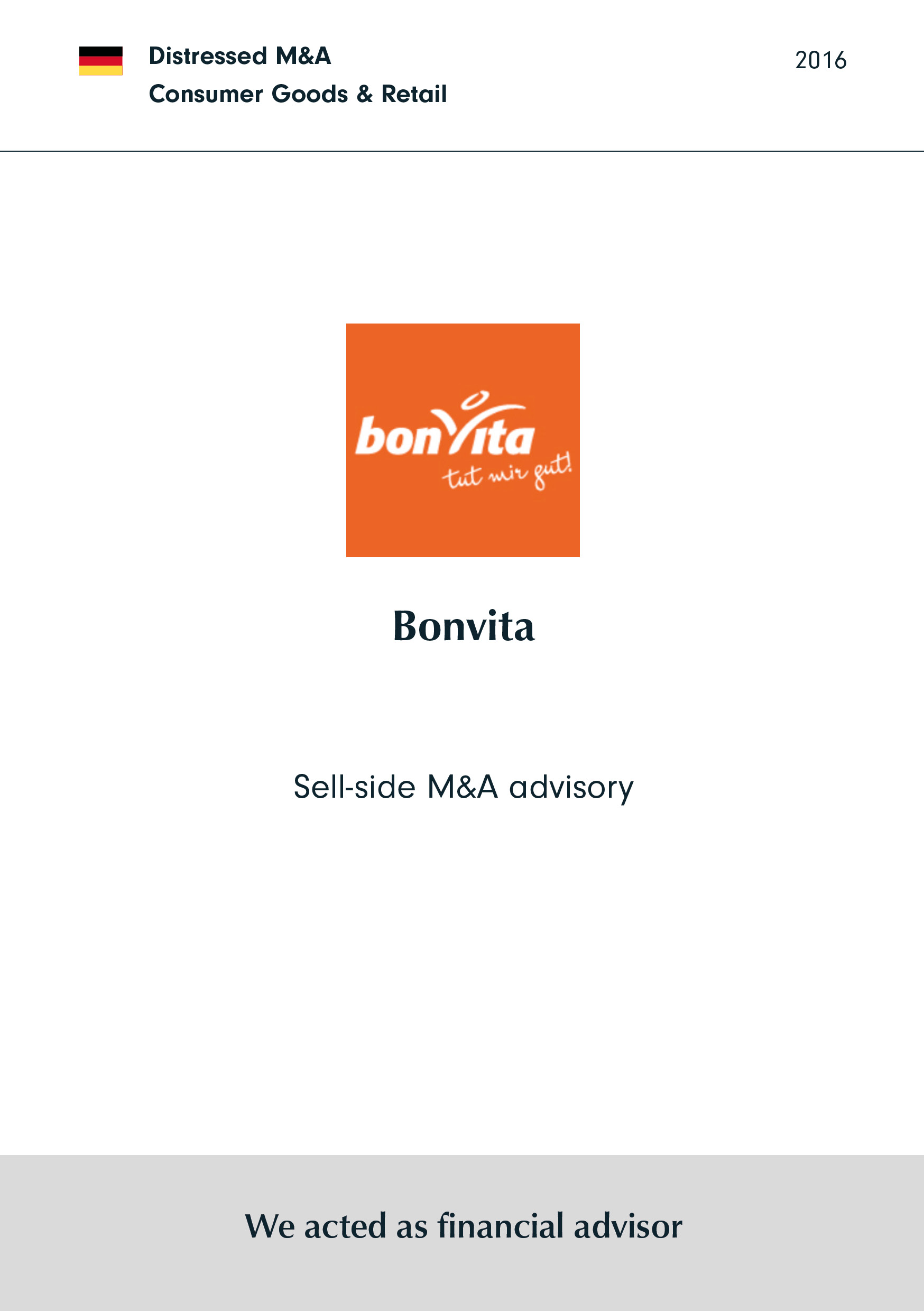 Bonvita | Sell-side M&A Beratung