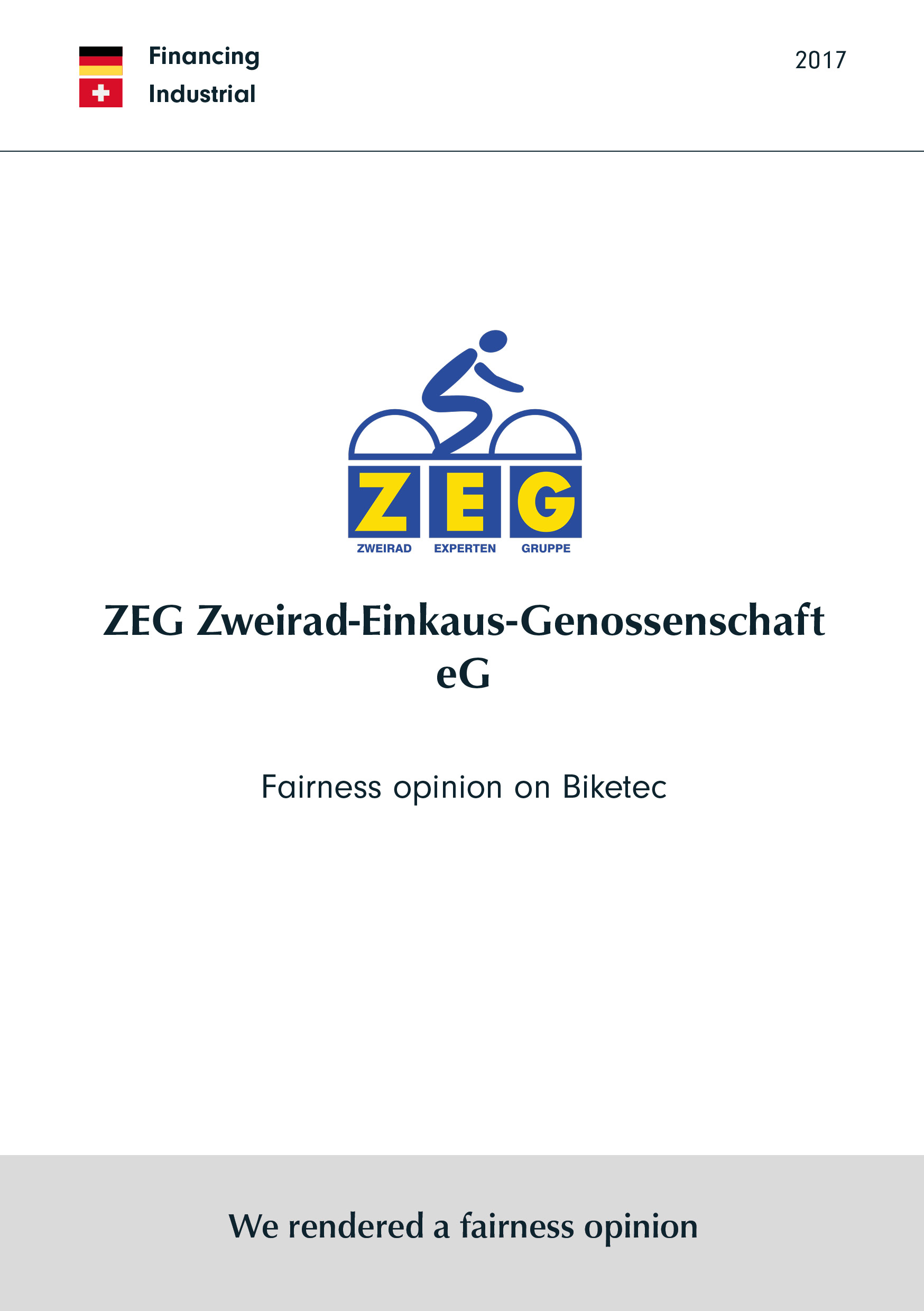 ZEG | Fairness opinion on Biketec