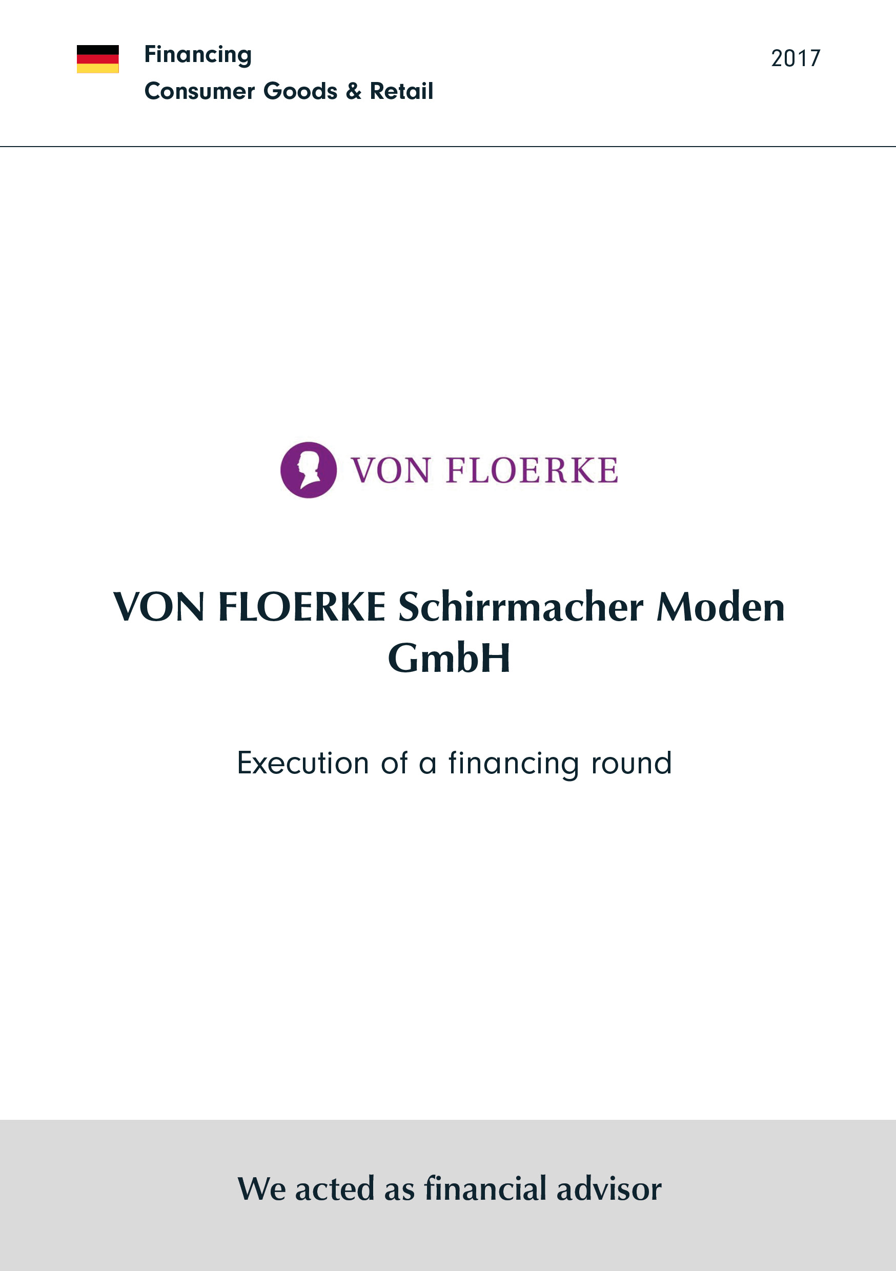 von Floerke | Execution of a financing round