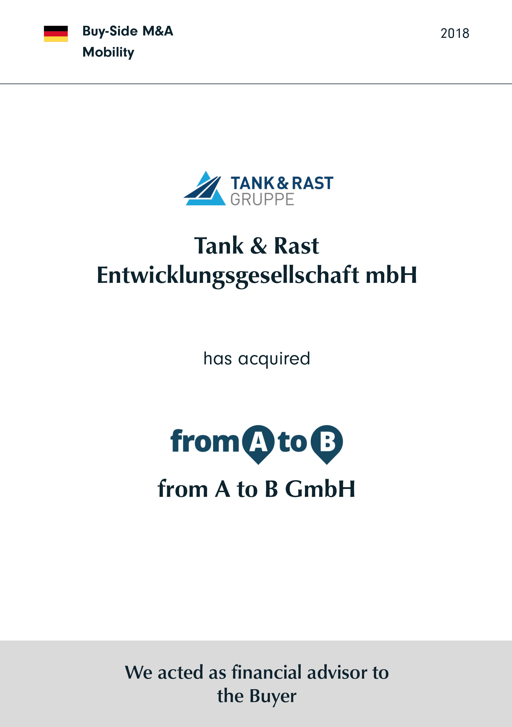 Tank & Rast | hat | from A to B | erworben