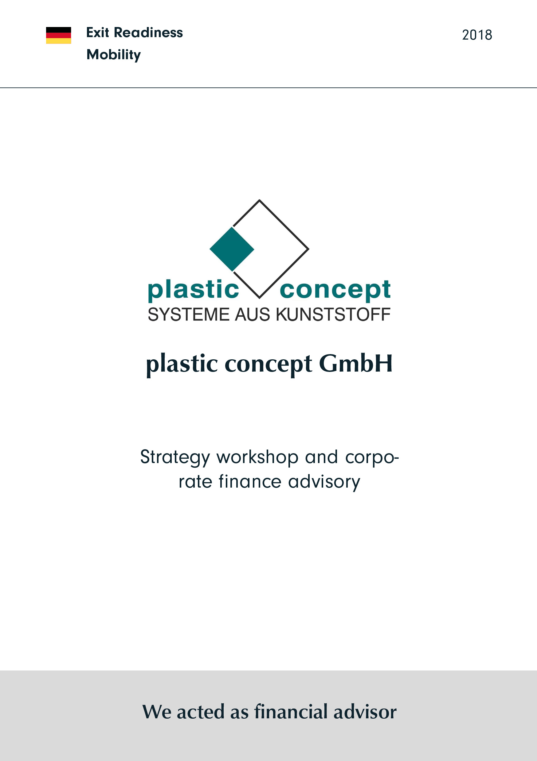 plastic concept | Strategy workshop and corporate finance advisory