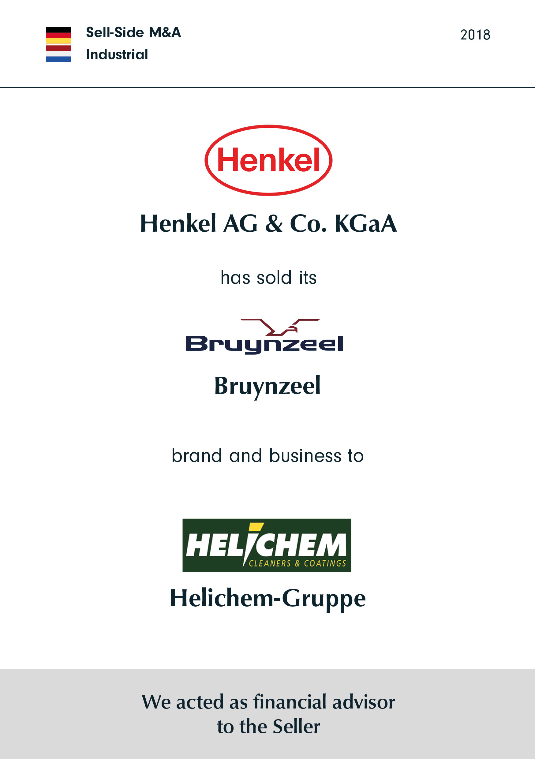 Henkel hat seine Marke und sein Geschäft Bruynzeel verkauft an Helichem