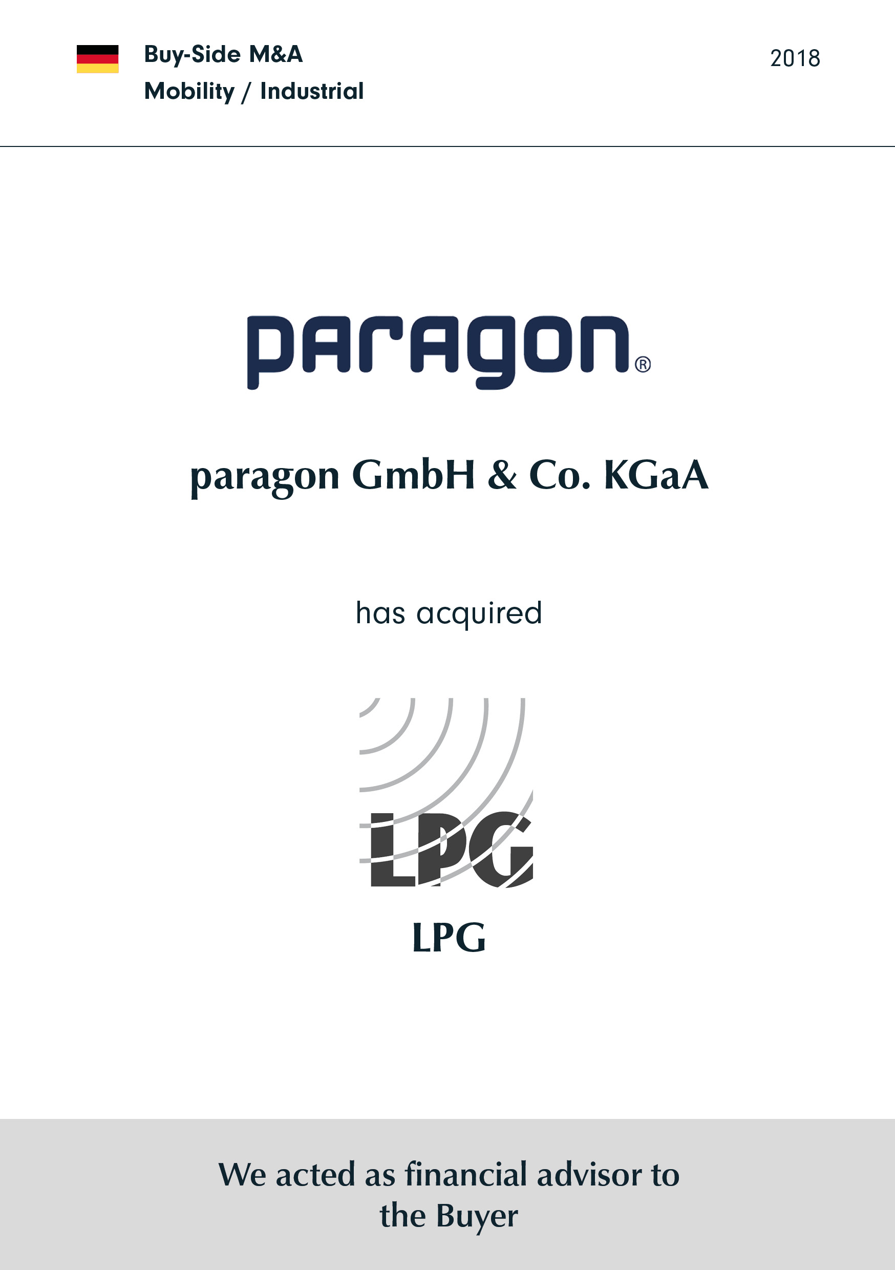 paragon | hat | LPG | erworben