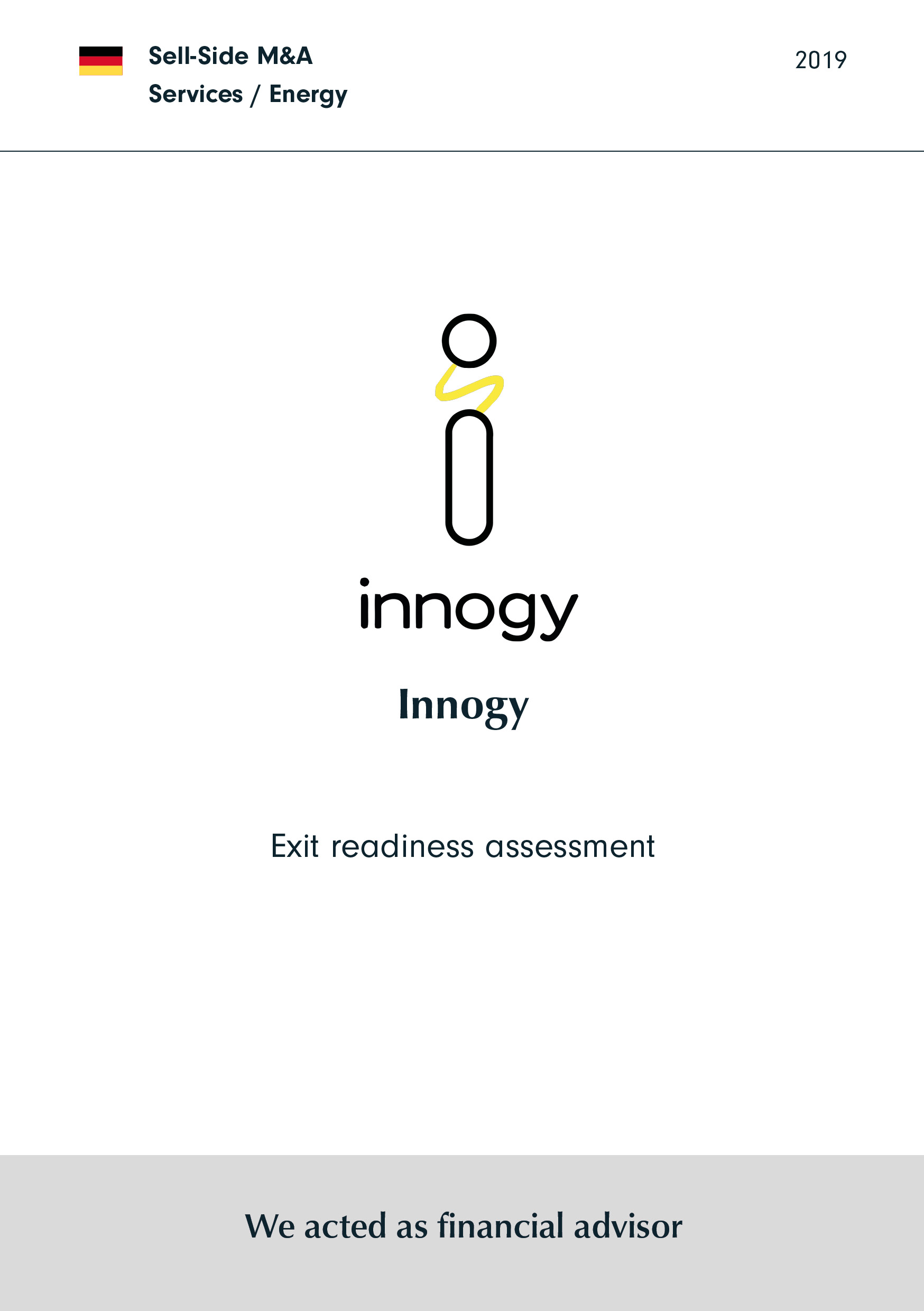 innogy | Exit readiness assessment