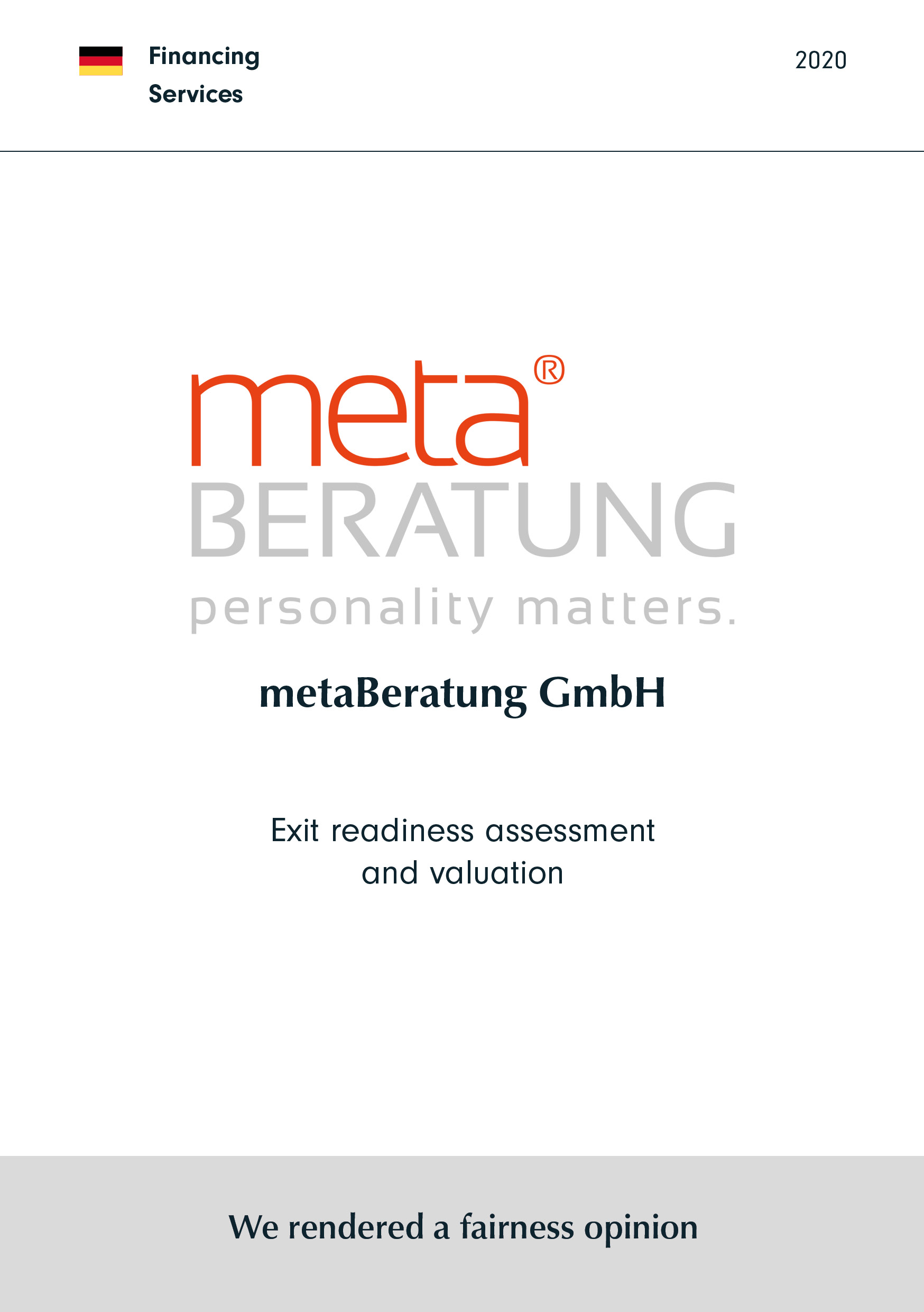 metaBeratung | Exit readiness assessment and valuation