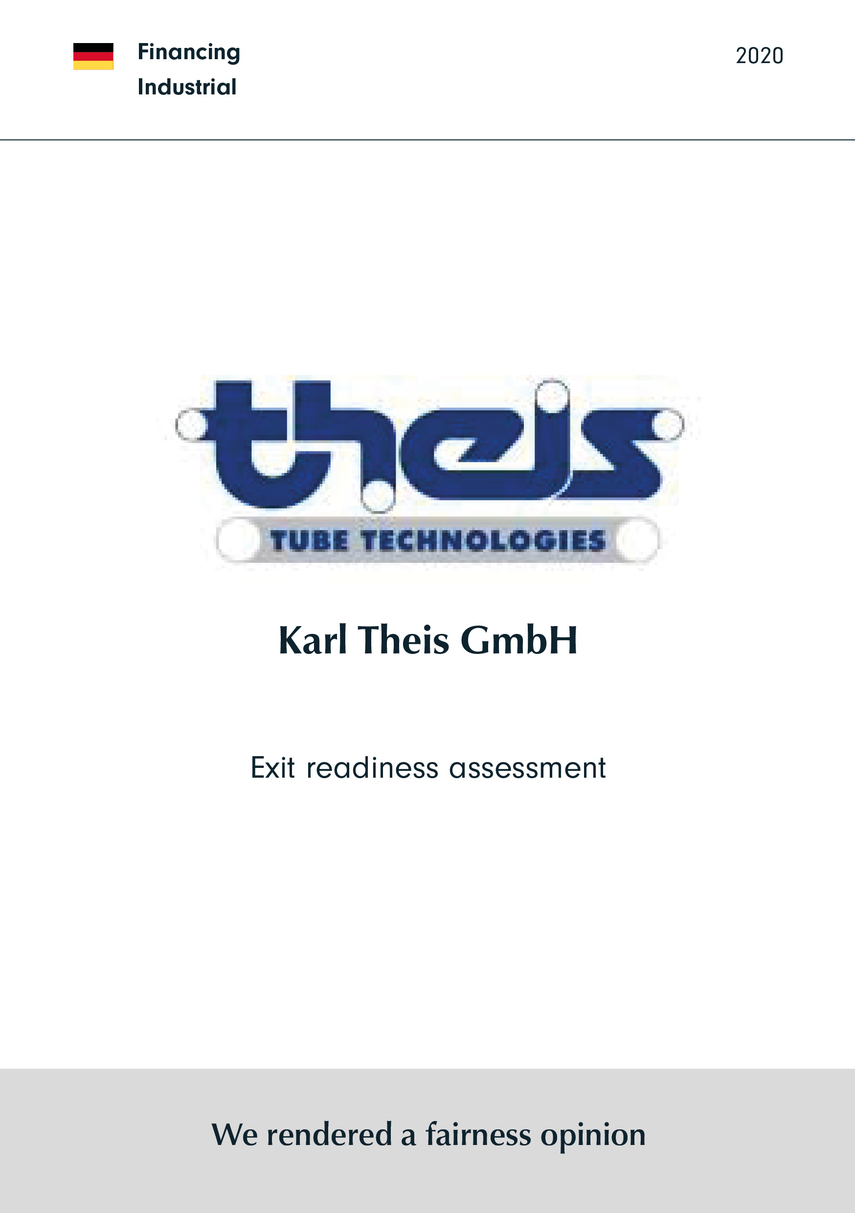 Karl Theis GmbH | Exit readiness assessment