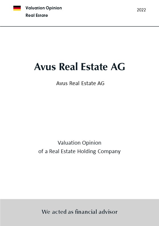 BELGRAVIA & CO. GMBH advised AVUS REAL ESTATE AG by rendering a valuation opinion