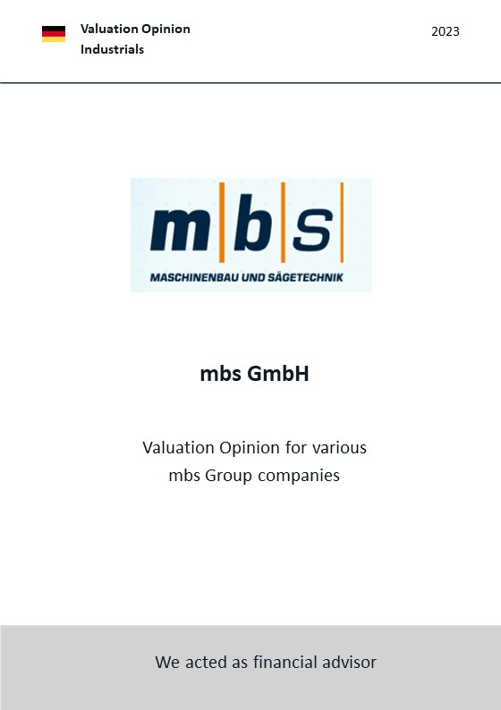 BELGRAVIA & CO. GmbH advised the mbs Group on the preparation of a valuation report