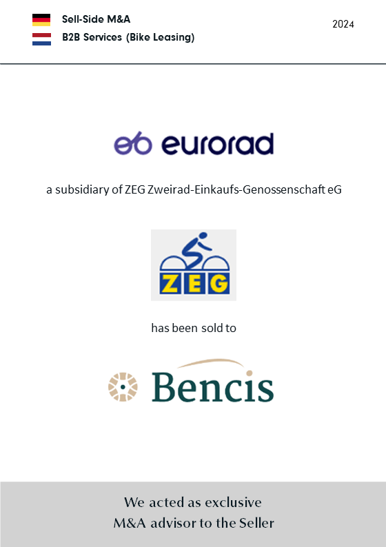 BELGRAVIA & CO. hat die ZEG Zweirad-Einkaufs-Genossenschaft eG beim Verkauf von EURORAD an BENCIS beraten
